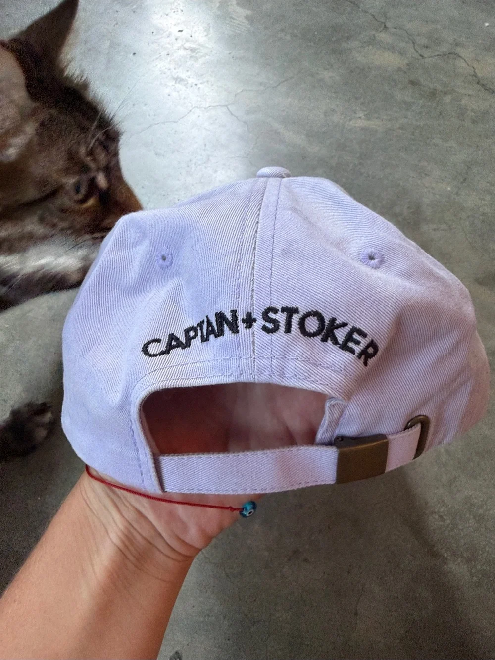 Get Stoked Lavender Kids Baseball Cap